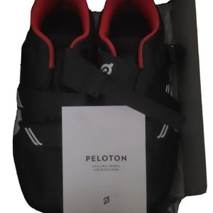 Peloton (44) Mens Size 10.5 US Black Red Cycling Shoes